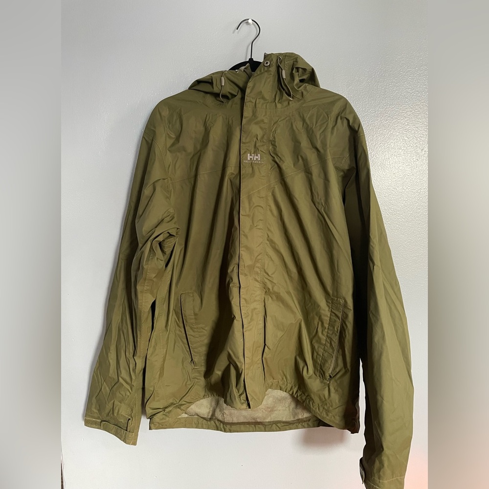 Helly Hansen Rain Jacket size XL Forest Green